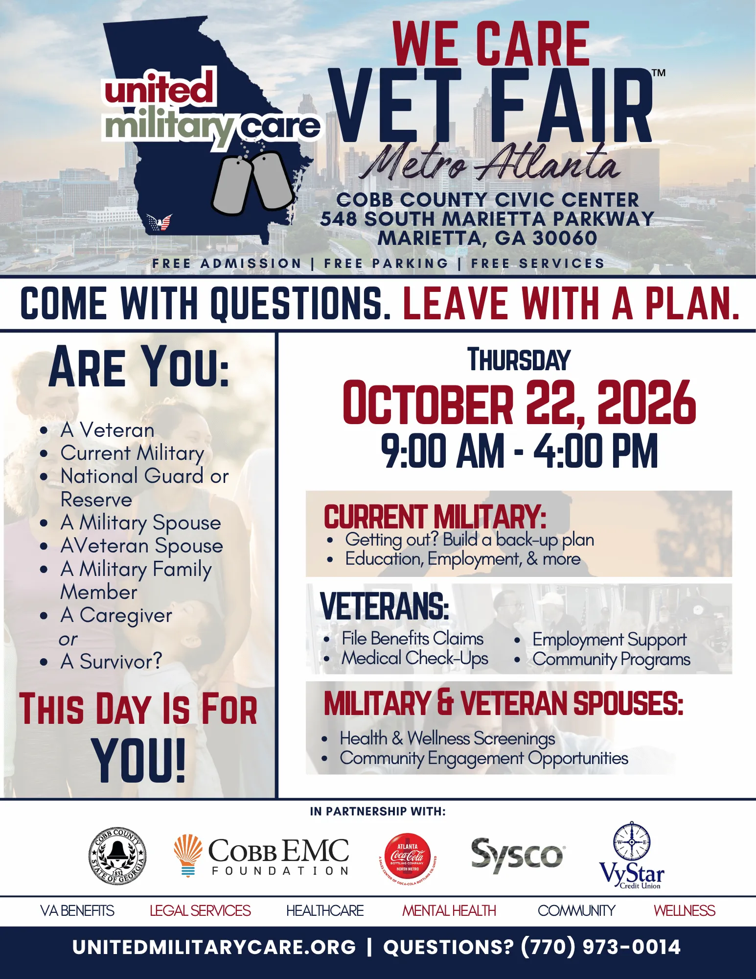 We Care Vet Fair Metro Atlanta flyer