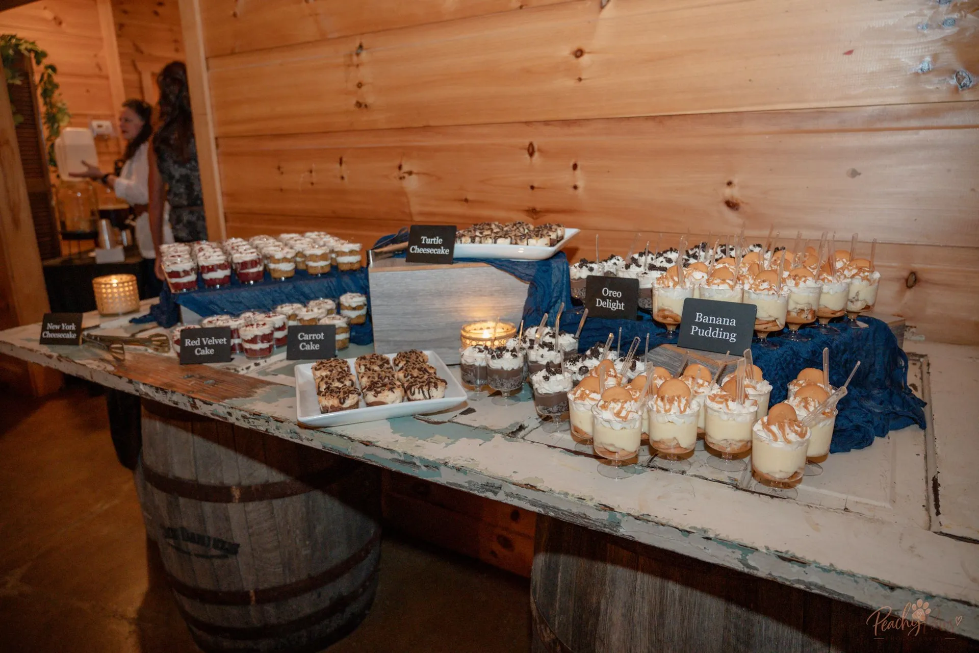 Dessert station with assorted treats for gala guests
